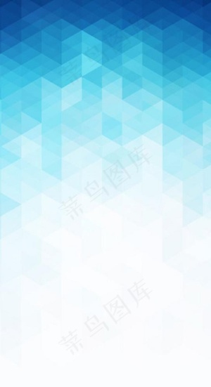 蓝色渐变格子H5背景素材图片