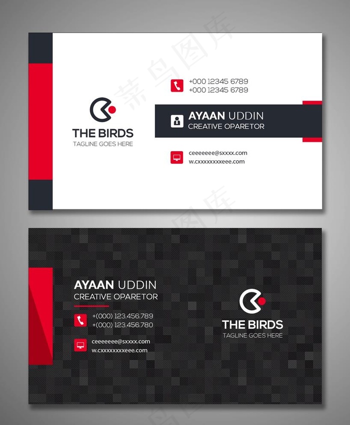 商务简约名片图片