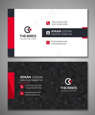 商务简约名片图片