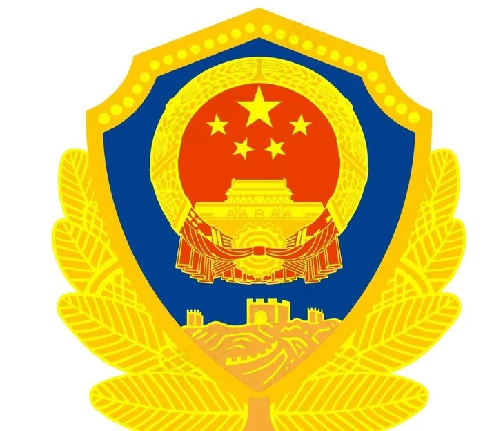 警徽图片cdr矢量模版下载