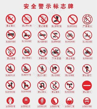 安全警示牌图片