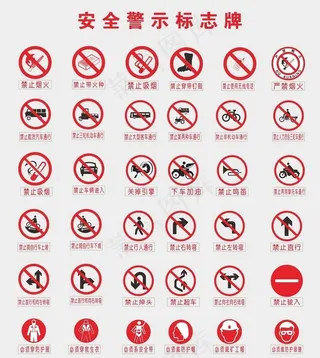 安全警示牌图片