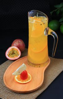 百香果冰橙饮图片
