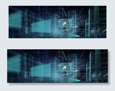 大数据背景 虚拟城市图片