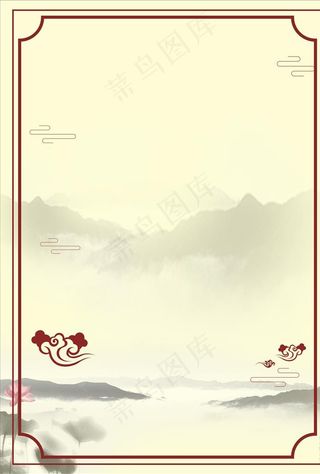 复古养生背景素材图片