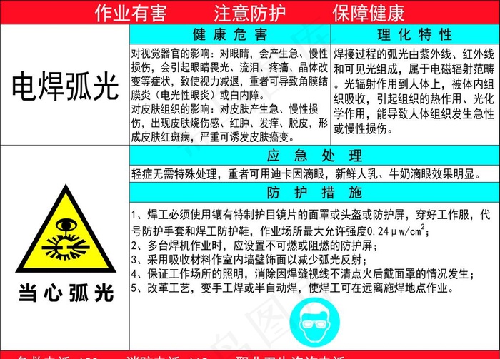 电焊孤光图片cdr矢量模版下载