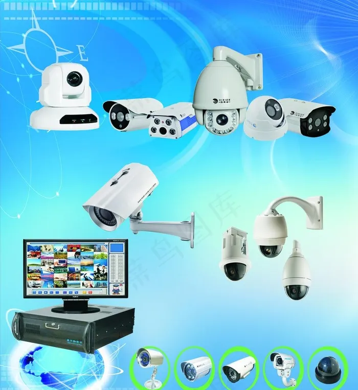 监控设备图片(2835X3189(DPI:30))psd模版下载