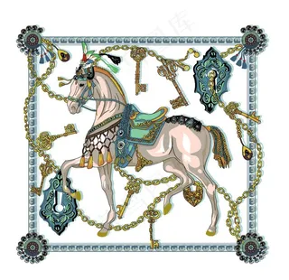 爱马仕方巾图片