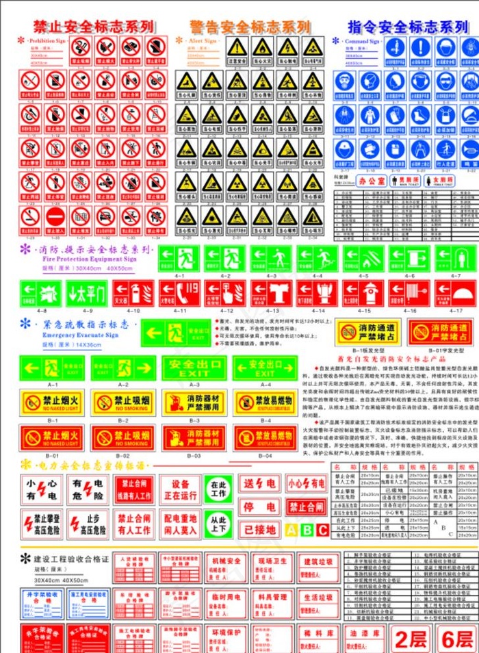 工地   禁止  安全标识牌图片cdr矢量模版下载