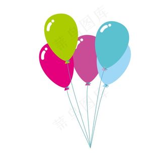 一串气球彩色气球图片