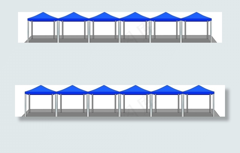 帐篷效果图图片cdr矢量模版下载