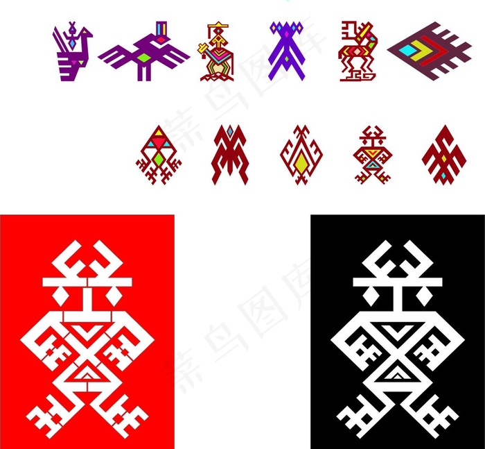 黎族图腾镂空喷漆图片