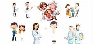 卡通医护图片