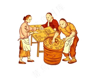 馅饼人物卡通图图片