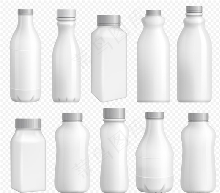瓶子素材图片ai矢量模版下载
