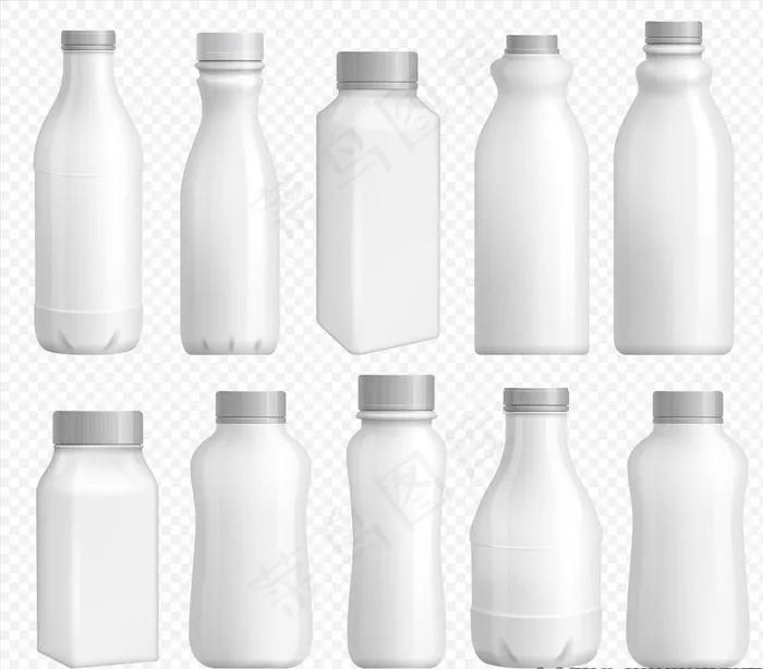 瓶子素材图片ai矢量模版下载