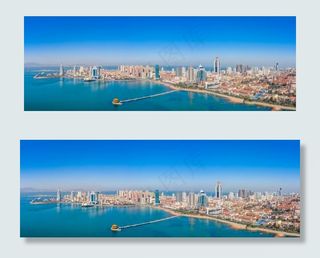 青岛栈桥城市风光图片