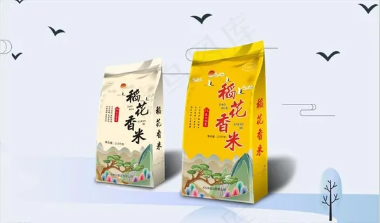 大米包装含平面图片