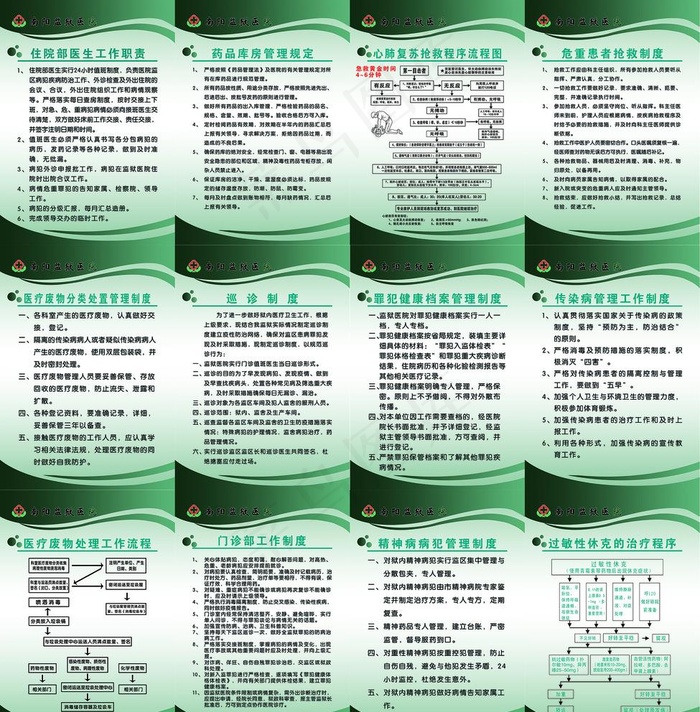 *医院制度合集 12套图片(2362X3307(DPI:120))psd模版下载