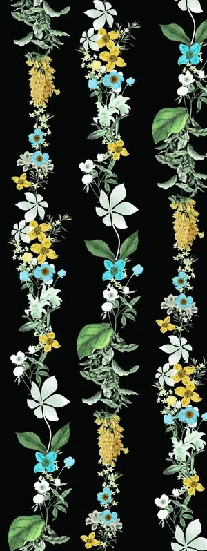 乱花 数码 印花 大牌 方巾图片