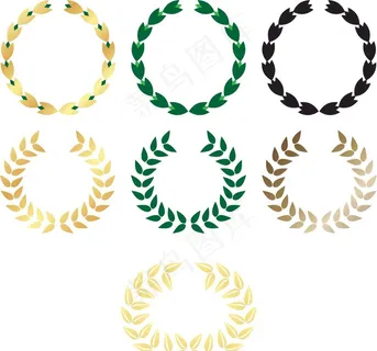 橄榄枝花环图片