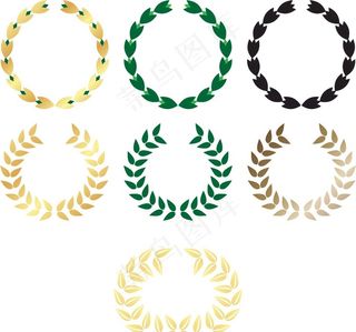 橄榄枝花环图片