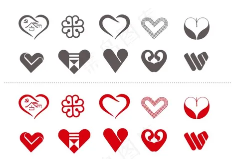心形图标图片