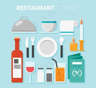 矢量厨房厨具用品素材图片