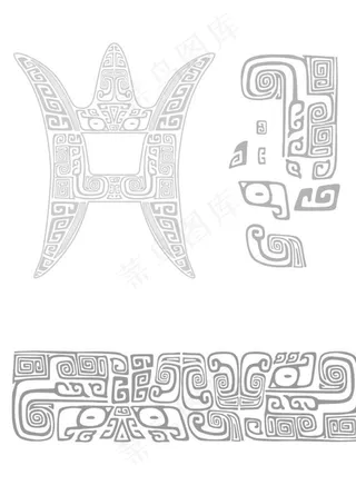 三国纹样 古代纹样 青铜器纹理图片