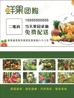 鲜果名片水果名片图片