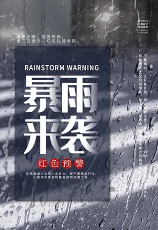 暴雨来袭海报图片