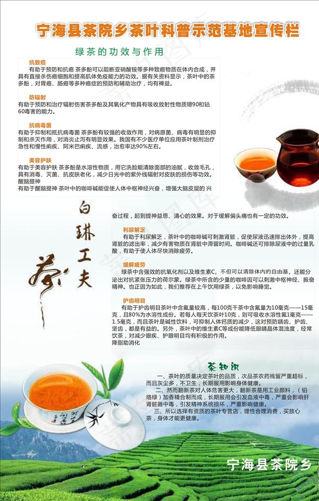 茶叶展板海报图片cdr矢量模版下载