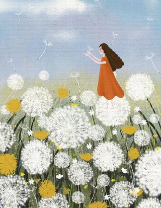 插画 治愈系 梦幻插画图片