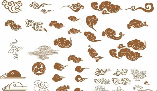 中式祥云矢量图片