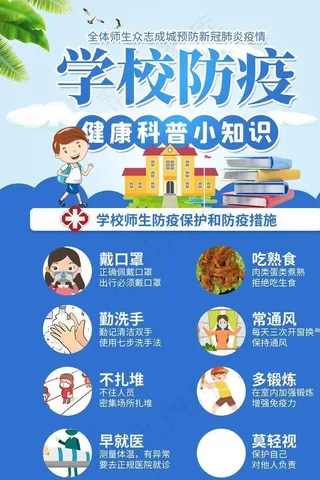 校园防疫图片