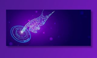 创意高端科技粒子banner图片