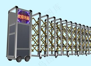 自动伸缩门图片