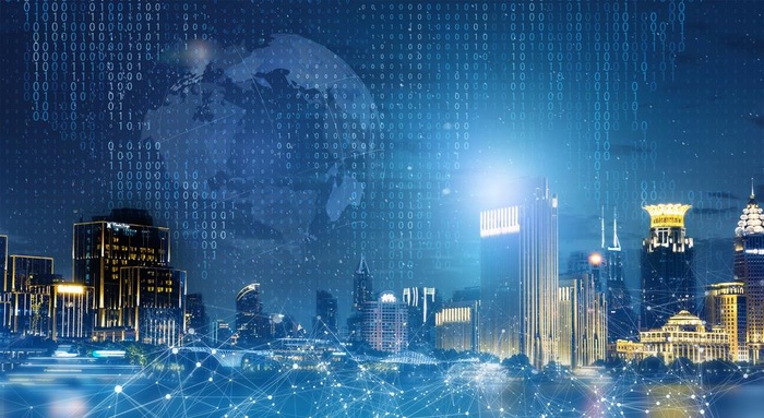 科技城市背景图片