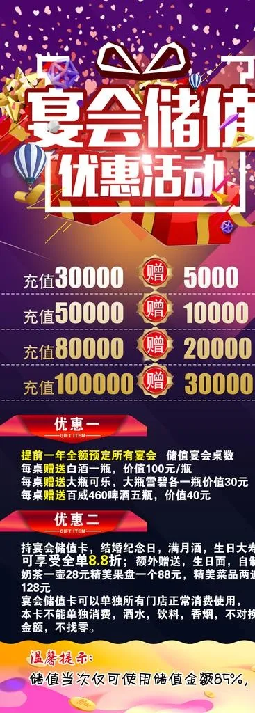 会员充值展架图片