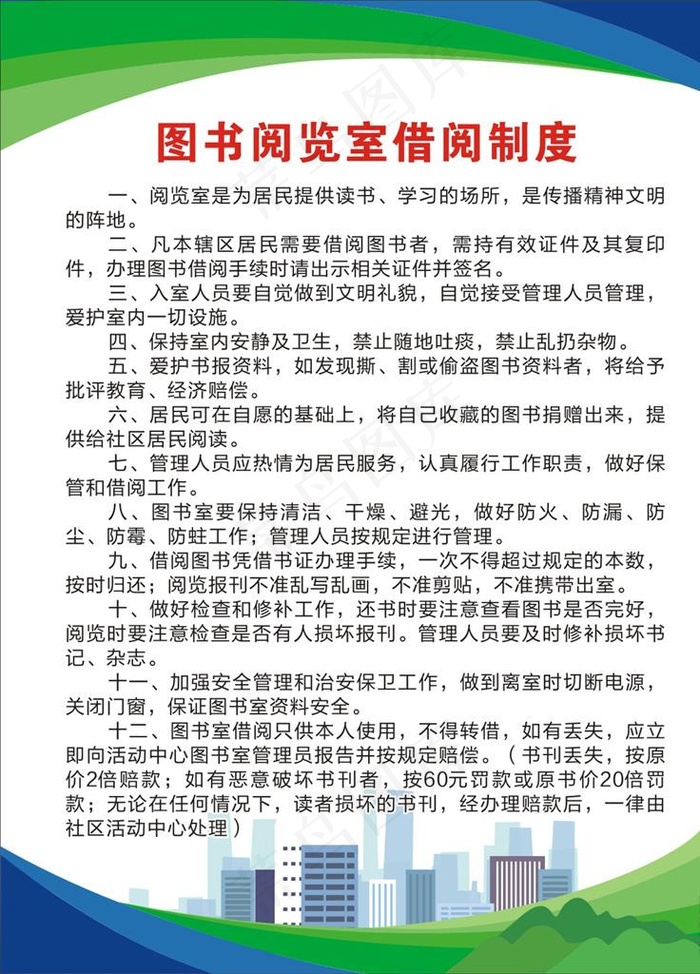 制度牌图片(210X297)cdr矢量模版下载