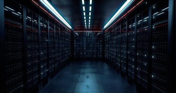 黑色科技机房背景图片