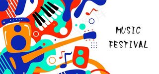 音乐节矢量背景图片