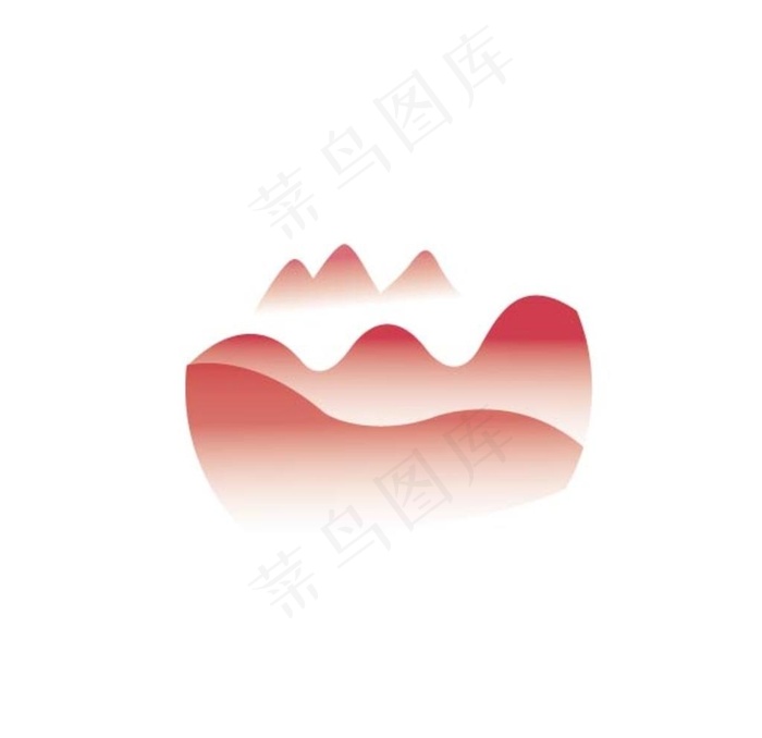 山渐变图片