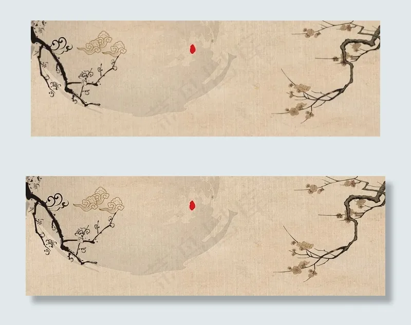 古风背景图片psd模版下载