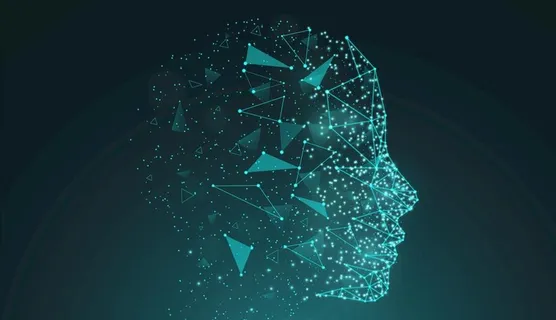 碎片化人脸科技识别炫酷海报图片