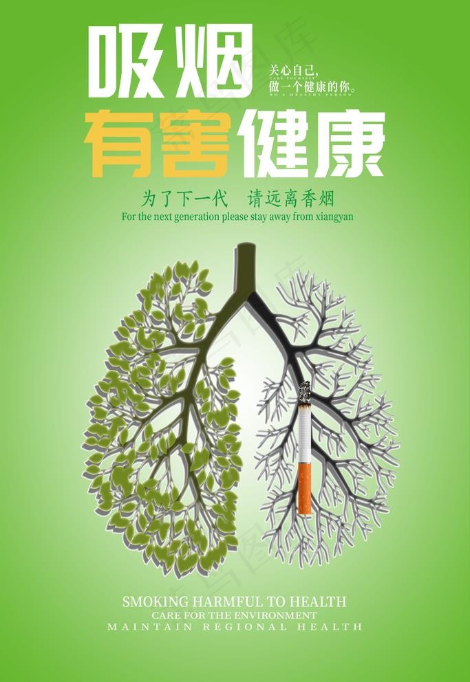 吸烟有害健康图片(3543X5315(DPI:150))psd模版下载