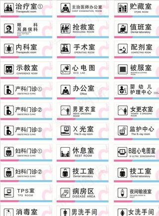 医院科室牌图片