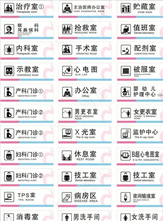 医院科室牌图片