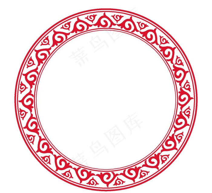 圆形中式边框图片
