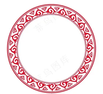 圆形中式边框图片